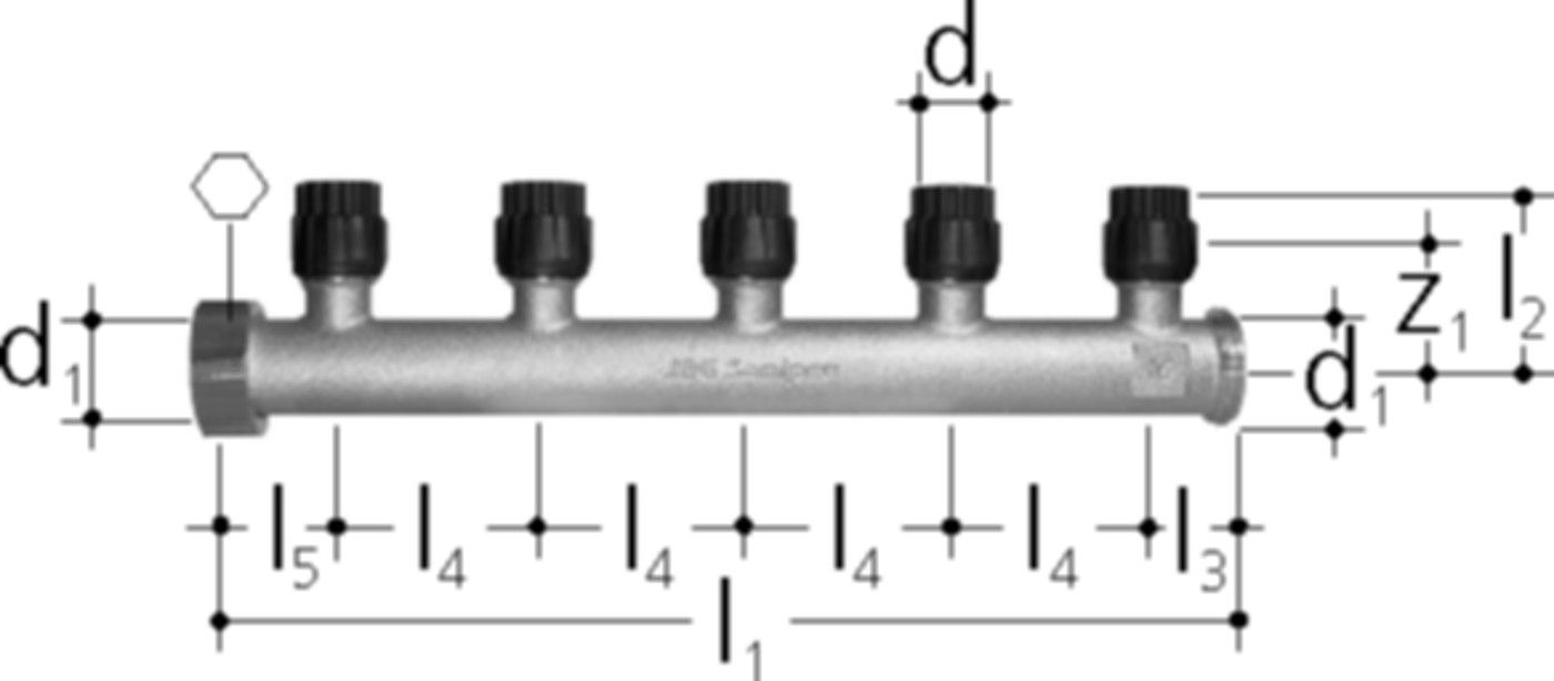 Verteiler +GF+ JRG Sanipex MT
