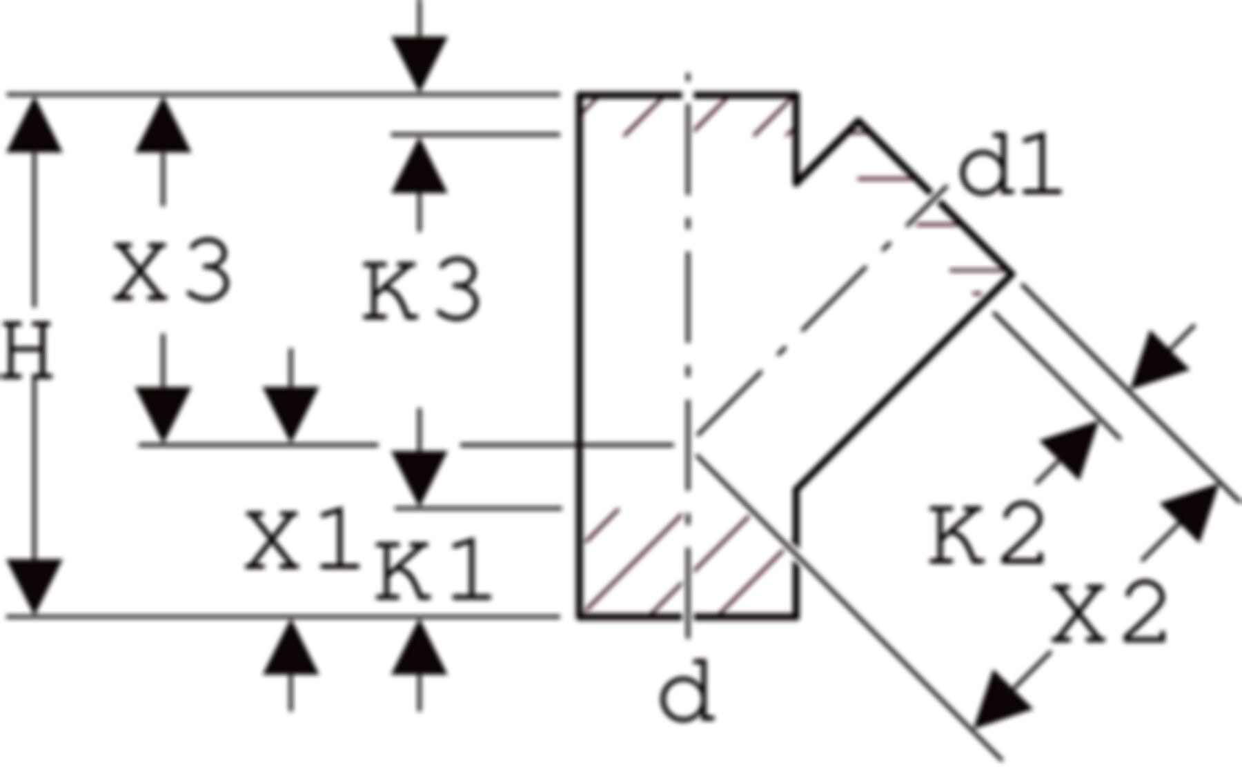 Abzweig 45° d 63/ 56mm 364.115.16.1 - Geberit-PE-Formstücke
