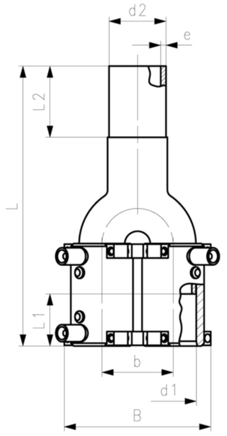 YS-Stück mit integrierten Heizwendeln d 32-32-40mm 193 281 739 (Karton à 18 Stk.) - ELGEF Plus Elektroschweissfittinge