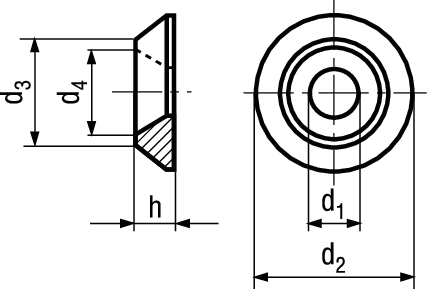 Scheiben 90° St SN 213912 BN1276 M8 - Bossard Schrauben