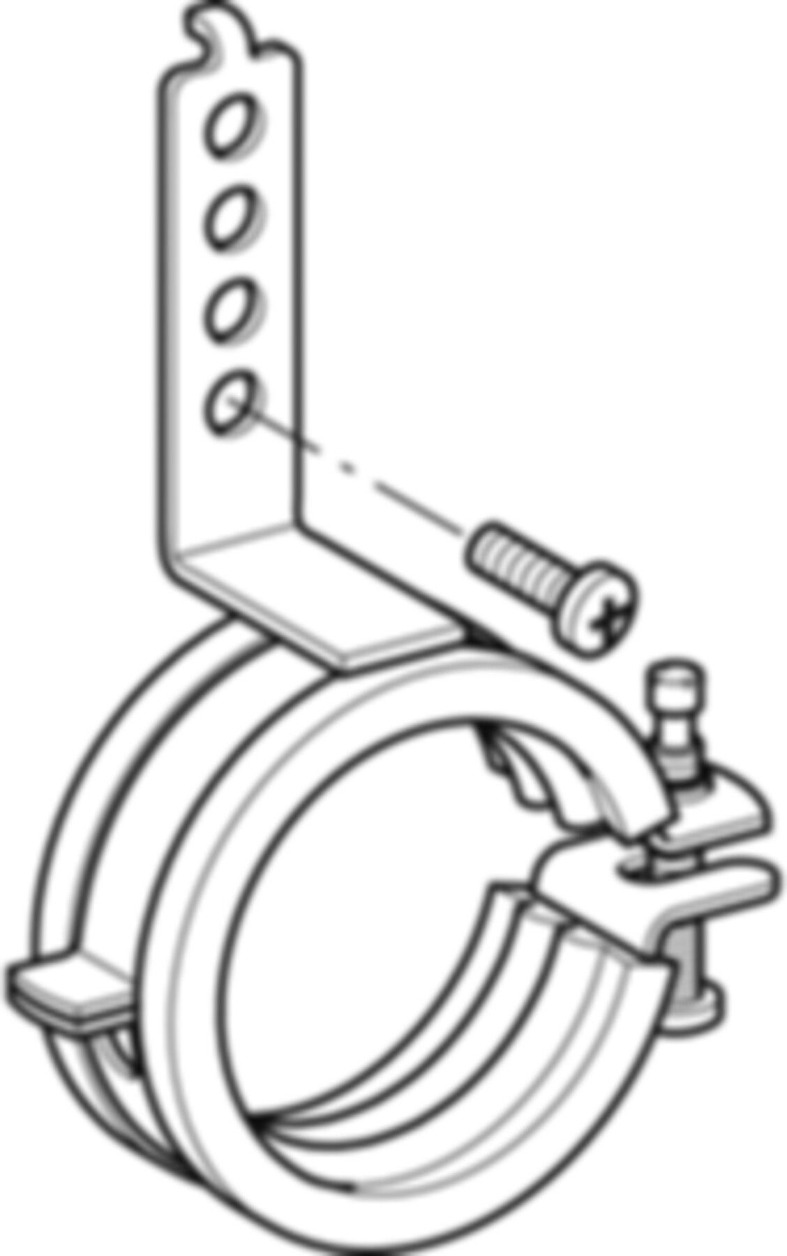 Ablaufrohrschelle mit Dämmeinlage 50-56mm 601.741.00.1 - Geberit-Push Fit-Formstücke
