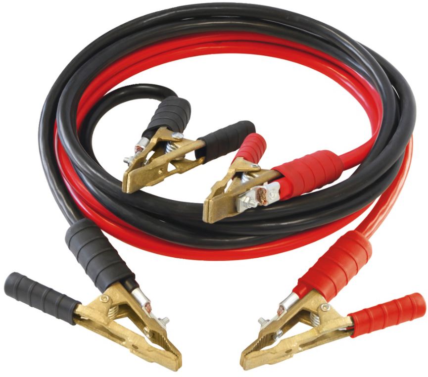 GYS Starthilfekabel 500 A Kabel 2 x 3 m, ø 25 mm2, Messingkl. nicht isoliert - Elektrozubehör