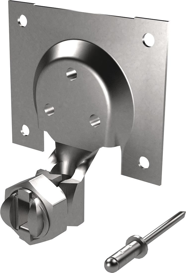 Anschlussset f.Blech m.Drahtschuh Inox AF 270.090.000 / AV 7 - AF Blitzschutzprogramm