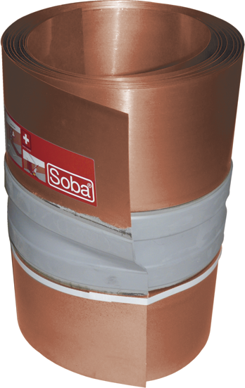 Dila endlos unverdeckt a 6 M 490 Kupfer, Breite 390 mm - Dilatationen