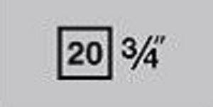 Steckschlüssel-Einsätze 3/4"