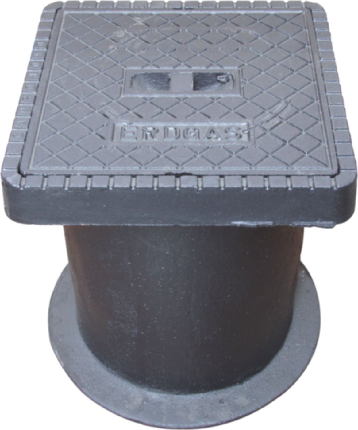 Novo 4-kantig Modell 3582 600.310 Aufschrift " ERDGAS" - Camponovo Strassenkappe, verstellbar