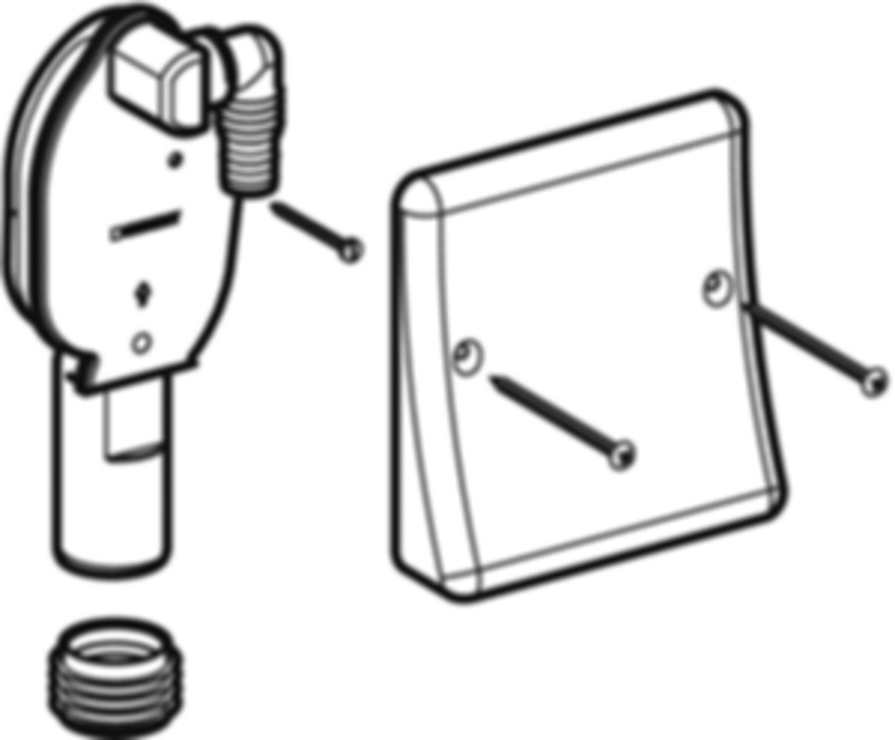 Fertigbau-Set Massivb. f. Unterputz-Sif. Wasch-oder Geschirrspülma. 152.236.00.1 - Geberit-Sifon + Apparateanschlüsse