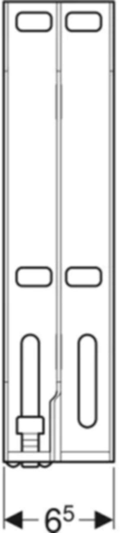 Fuss für frei stehende Systemwand 461.190.00.1 Pack à 2 Stück - Geberit-GIS