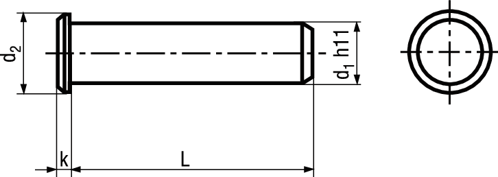 Bolzen o Splintloch f Gabelköpfe St BN485 DIN1434 10x50 - Bossard Schrauben