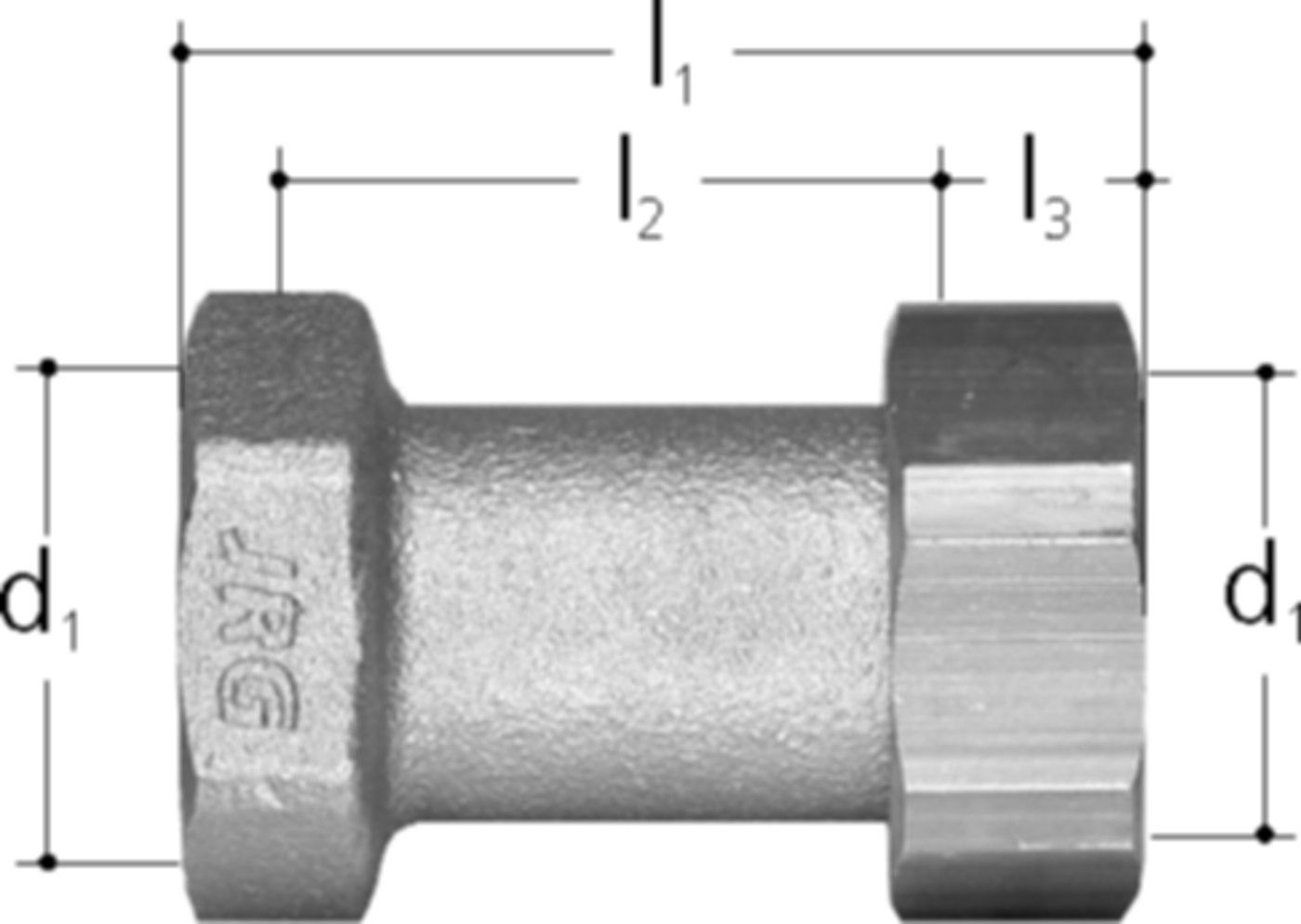 Muffenverschraubungen +GF+ JRG Sanipex