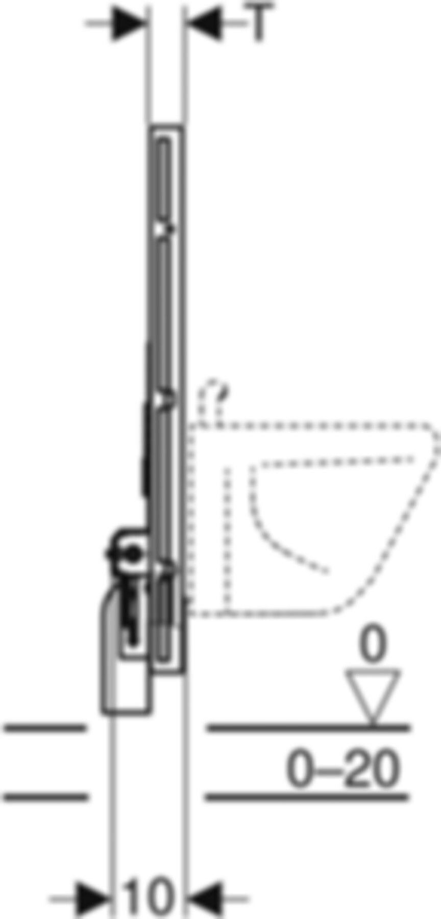 Wandbidet-Element 461.531.00.1 - Geberit-GIS
