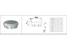 Rohrkappe gerade 48.3 mm geschliffen 126580 - INOXTECH-Handlauf-/Geländer-System