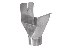 Rinnenstutzen eckig 330/ 75 mm 175 - Cr-Ni Spenglereihalbfabrikate