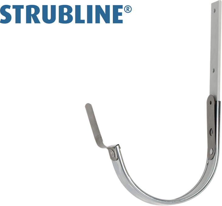 Rinnenhaken ummantelt 30/6 400 mm 110 "Strubline" - Zink Spenglereihalbfabrikate