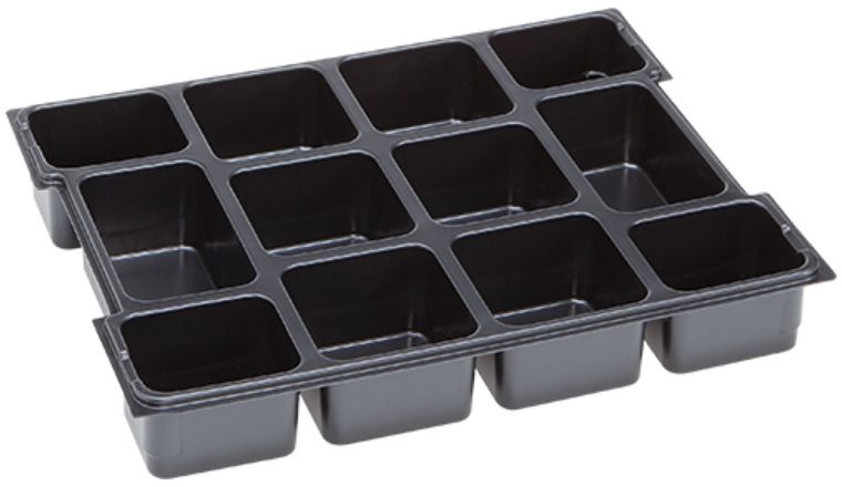 Kleinteileeinsatz 12 Mulden, L-BOXX 102 BSS schwarz, 259x91x29mm, 1000010126 - Werkzeugkoffer,Sortimentskoffer,Behälter