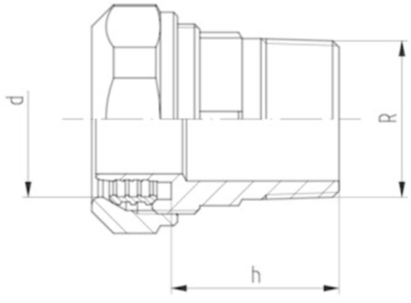 Übergang mit AG 32- 1" 3310 760 857 038 (760 856 243) - GF Instaflex-Klemmprogramm