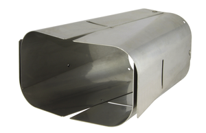 Crni Anschl.Stutzen eckig 110-125 mm verstellbar - Sairlift Kaminhüte