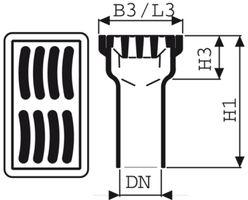 Fig. 1505 010 00 3to - Bodenabläufe von Roll