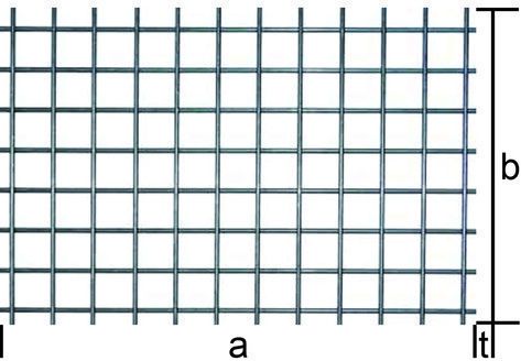 EN 10025 1000/2000/40x40/3.5 mm - Geschweisste Gitter blank