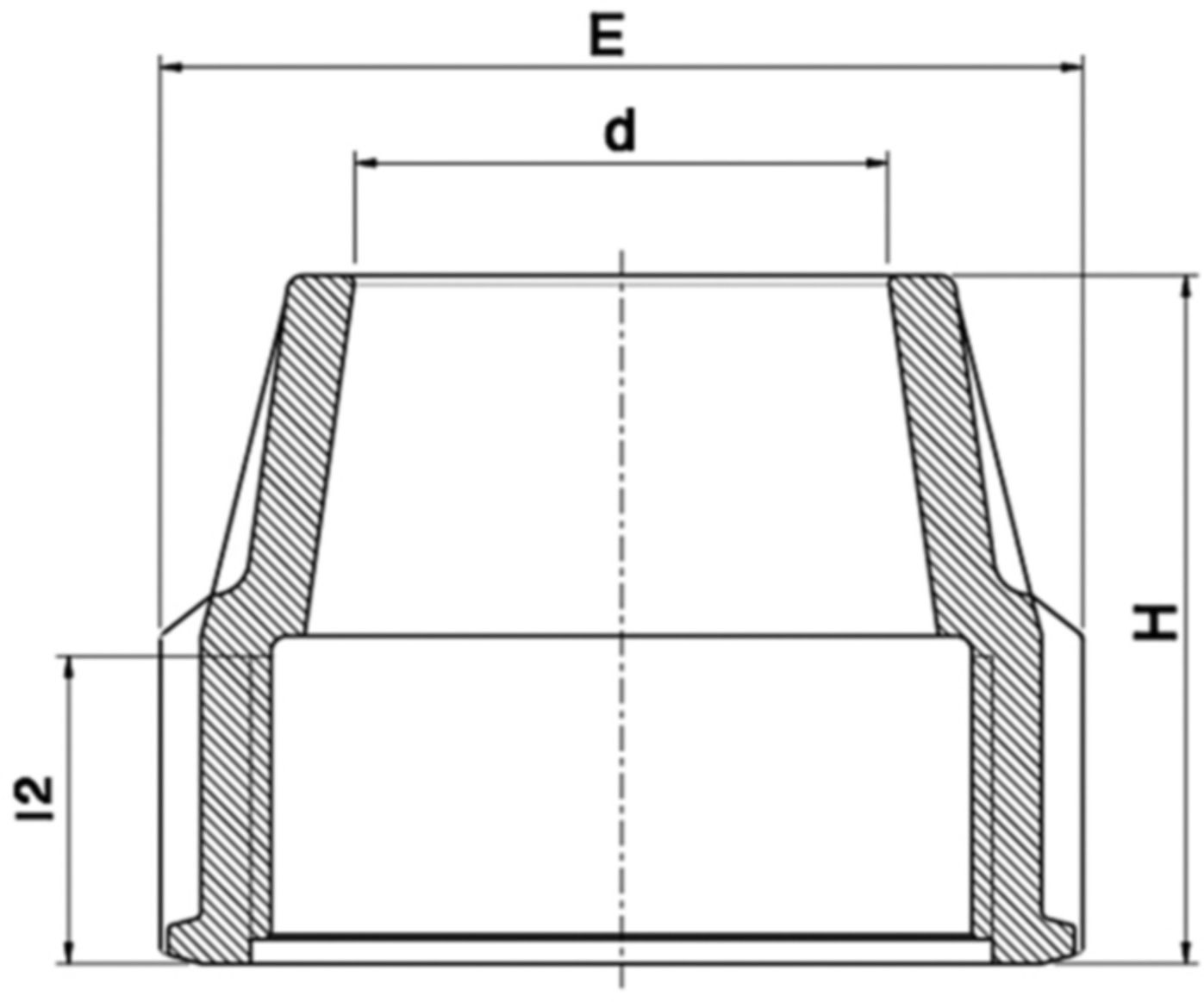 Überwurfmutter (PP) 87004 d 110mm - Plasson-Klemmfittinge