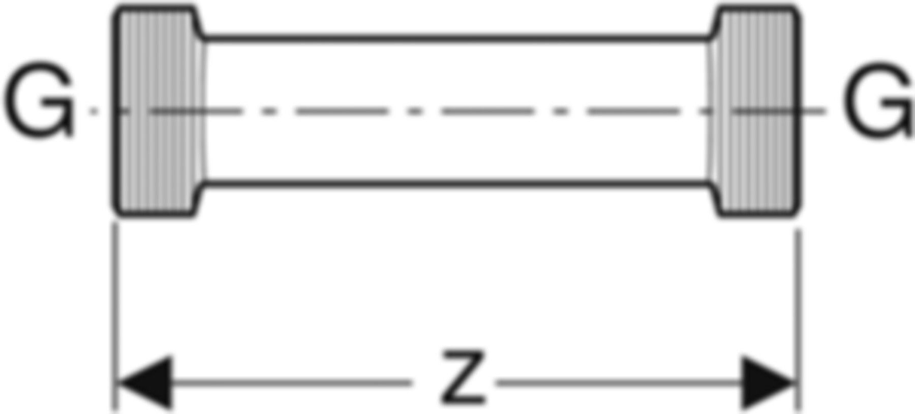 Passstück für Wasserzähler 1" 653.497.00.1 - Geberit Systemventile / Armaturen