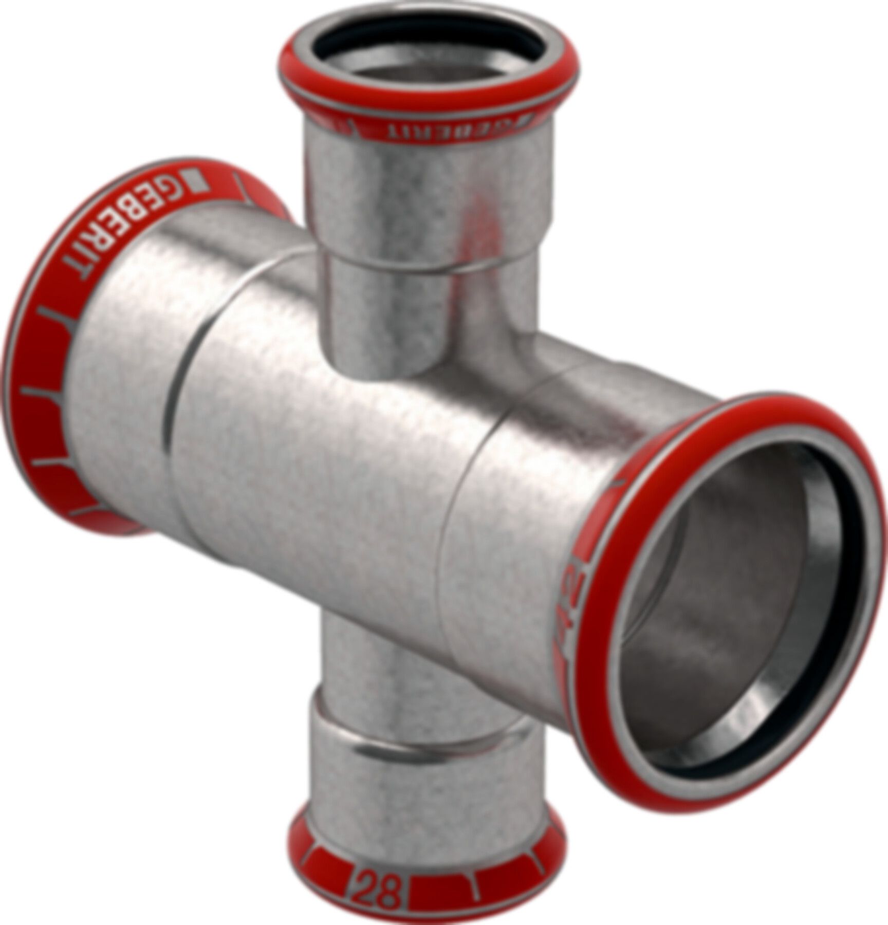 Kreuzstück reduziert 54-35mm 21123 - Mapress-Heizungs-Formstücke