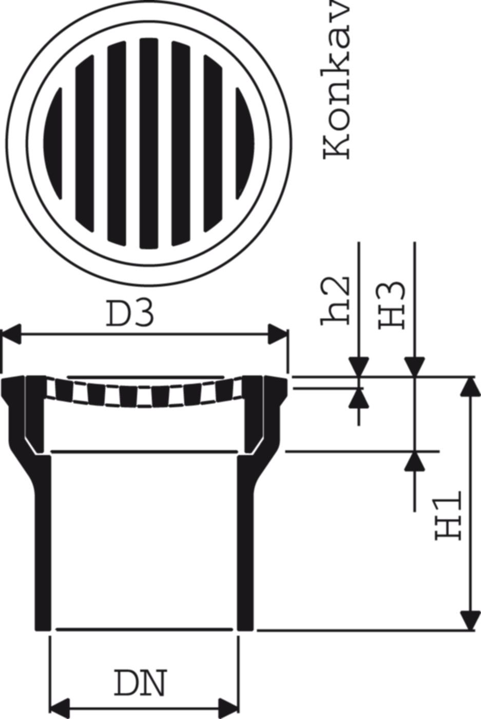 Fig. 1522 008 00 1to - Bodenabläufe von Roll
