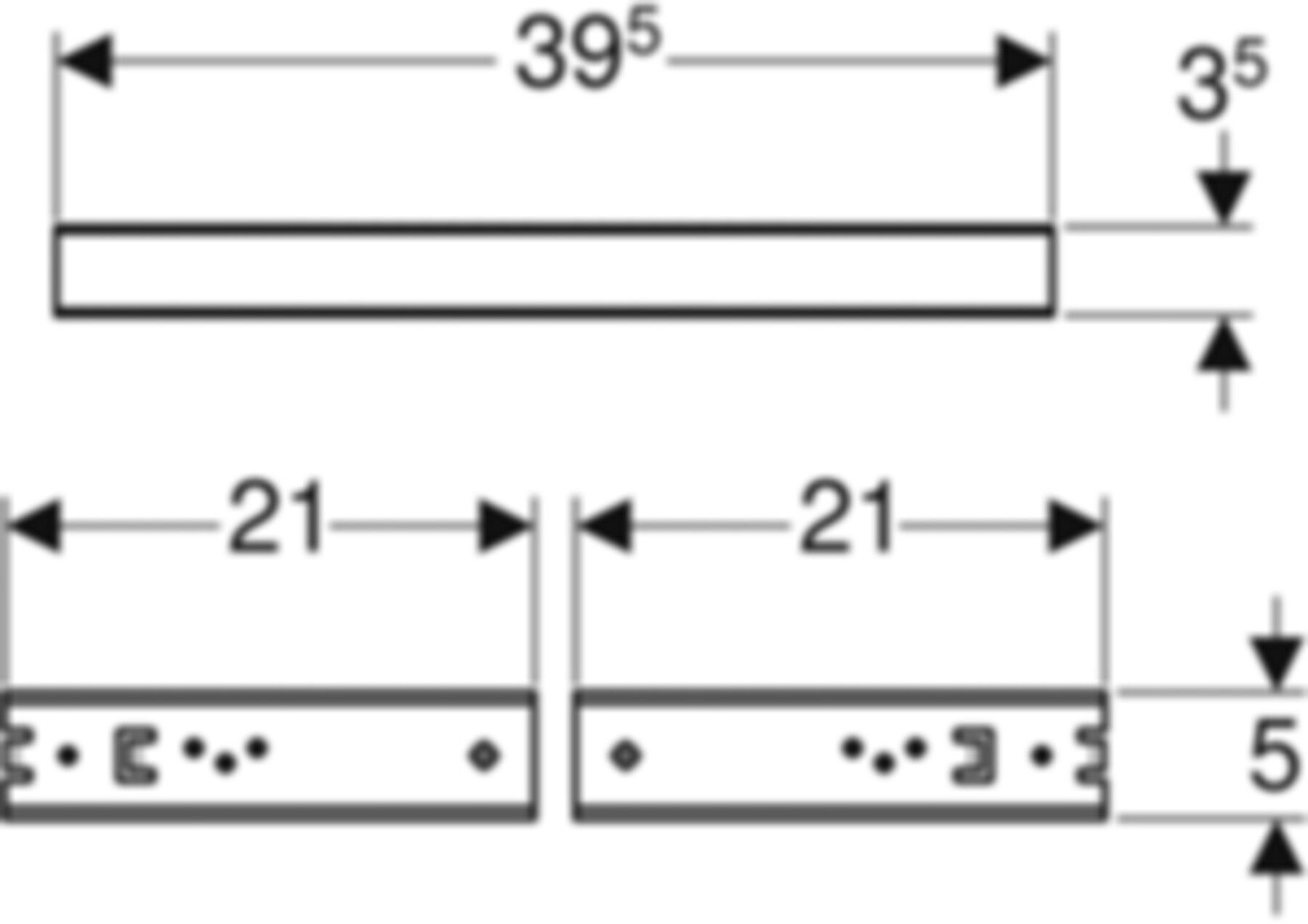 Bausatz für Waschtisch 38-58cm 111.868.00.1 - Geberit-Duofix