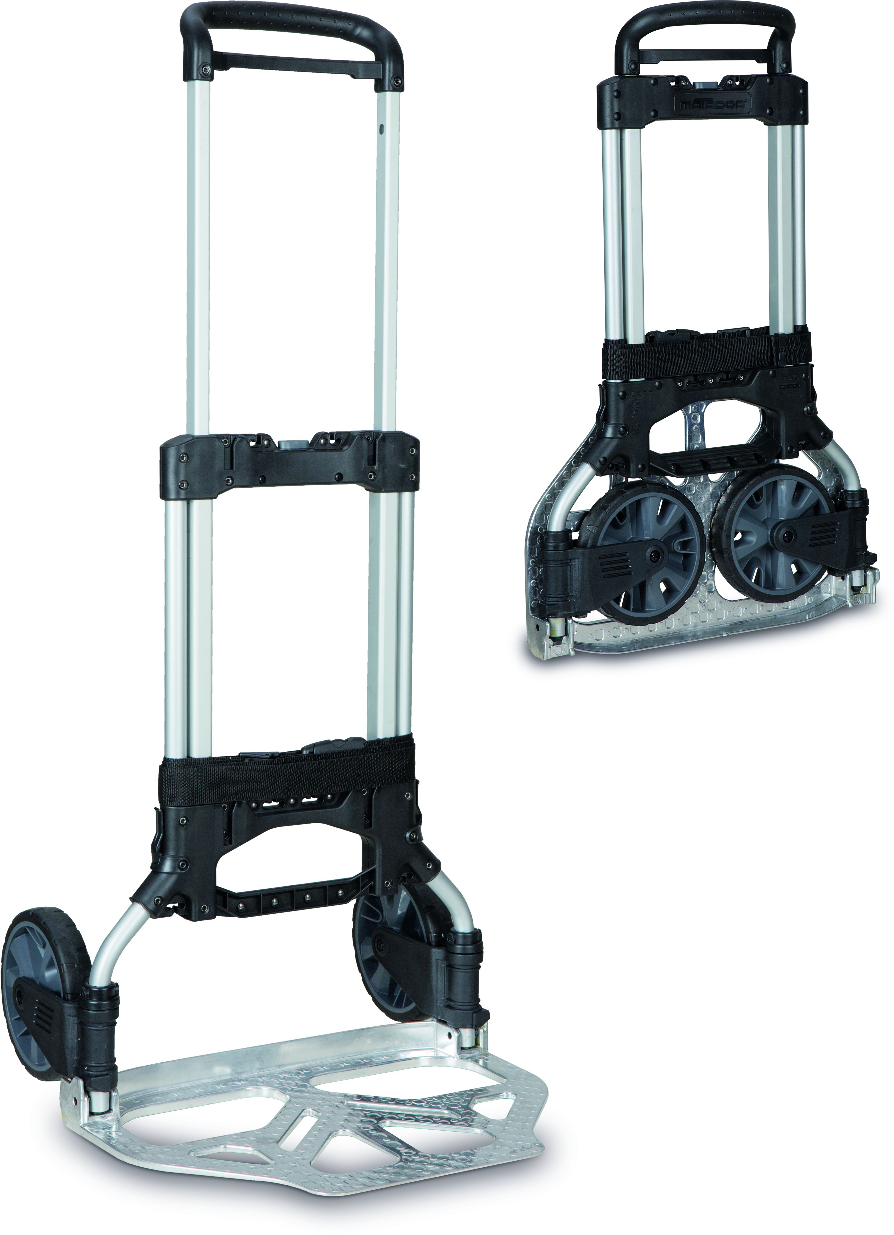 Alu-Caddy klappbar 490x490x1090mm, Tragkraft 150kg - Werkzeugkoffer,Sortimentskoffer,Behälter