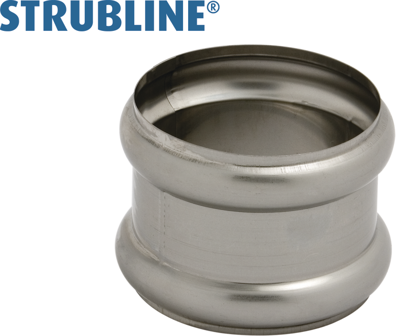 Doppelwulsten 75 mm 294 "Strubline" - Cr-Ni Spenglereihalbfabrikate