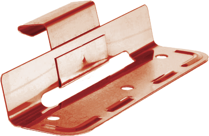 Schiebehaften vorm. CU Nr.6 723 für Winkel- und Maschinenfalz 2-teilig - Haften für Blechdach