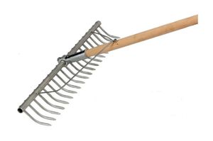 Heu- und Silorechen ALU L= 240cm, B= 740mm, 20 Zinken - Gartenbauwerkzeuge