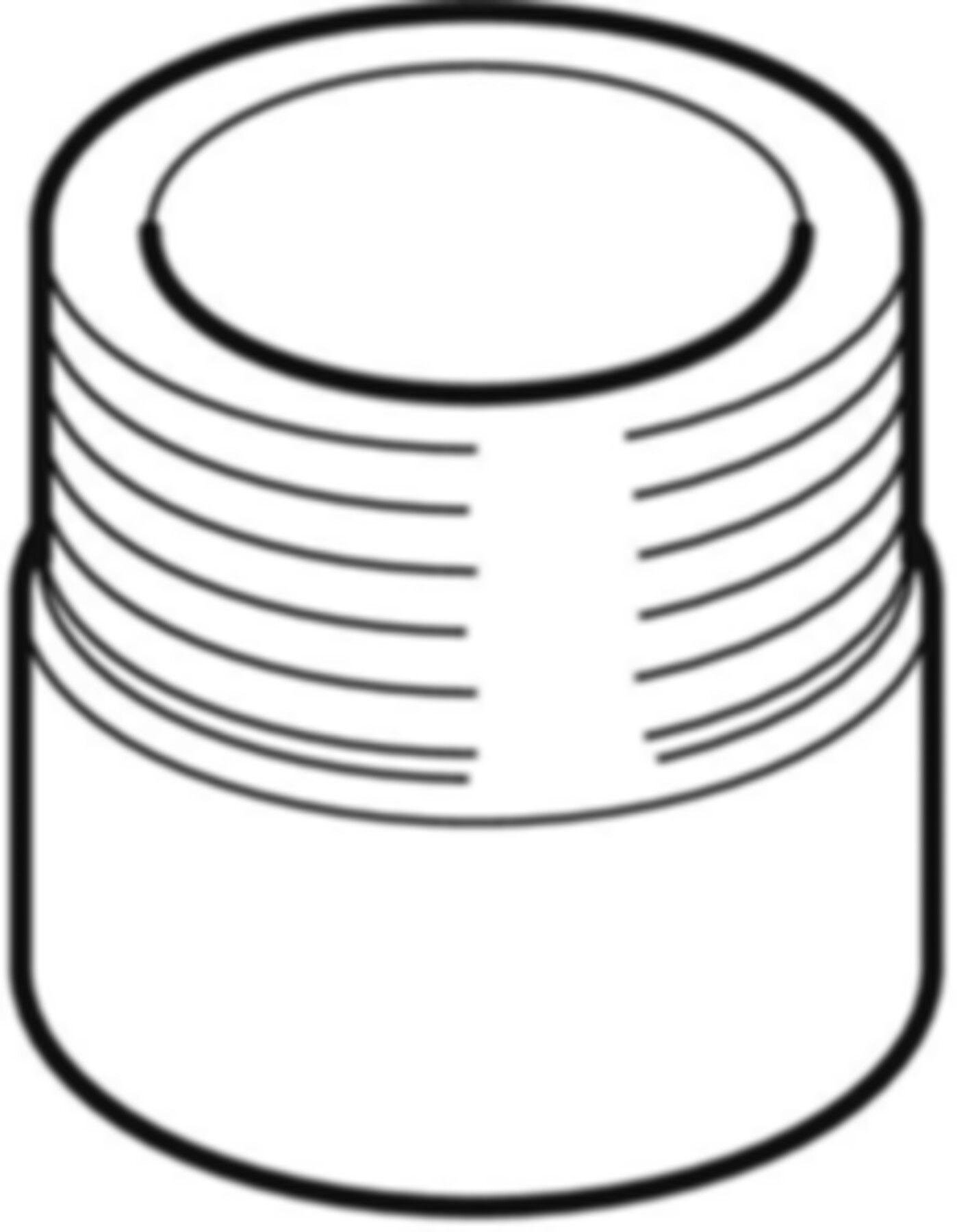 Anschweissende mit Aussengewinde d 75mm - 2 1/2" 365.729.16.1 - Geberit-PE-Formstücke
