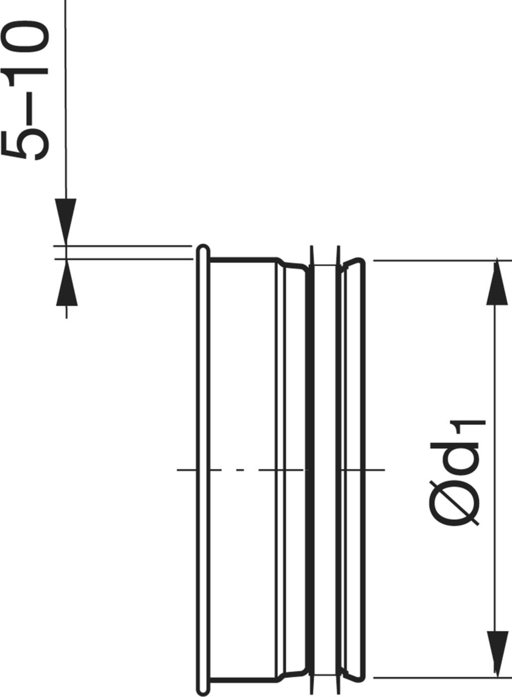 Stutzen m/Maschengitter 280mm ILNU-V - Spiralfalzrohre und Zubehör System Safe