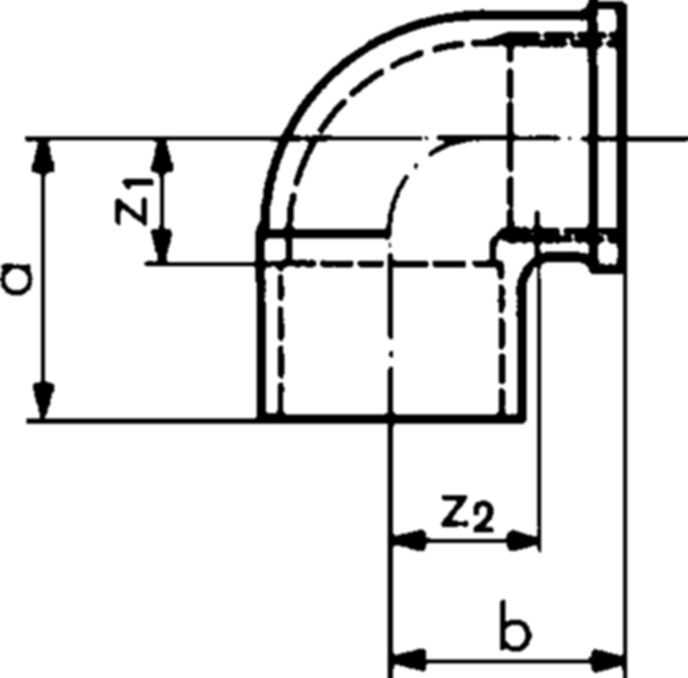 Löt-Winkel 7091b 28- 1" 767 091 331 - GF Lötfittings