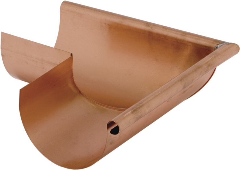 Rinnenwinkel äussere 250 mm 140 gefalzt/gelötet "Strubline" - Kupfer Spenglereihalbfabrikate