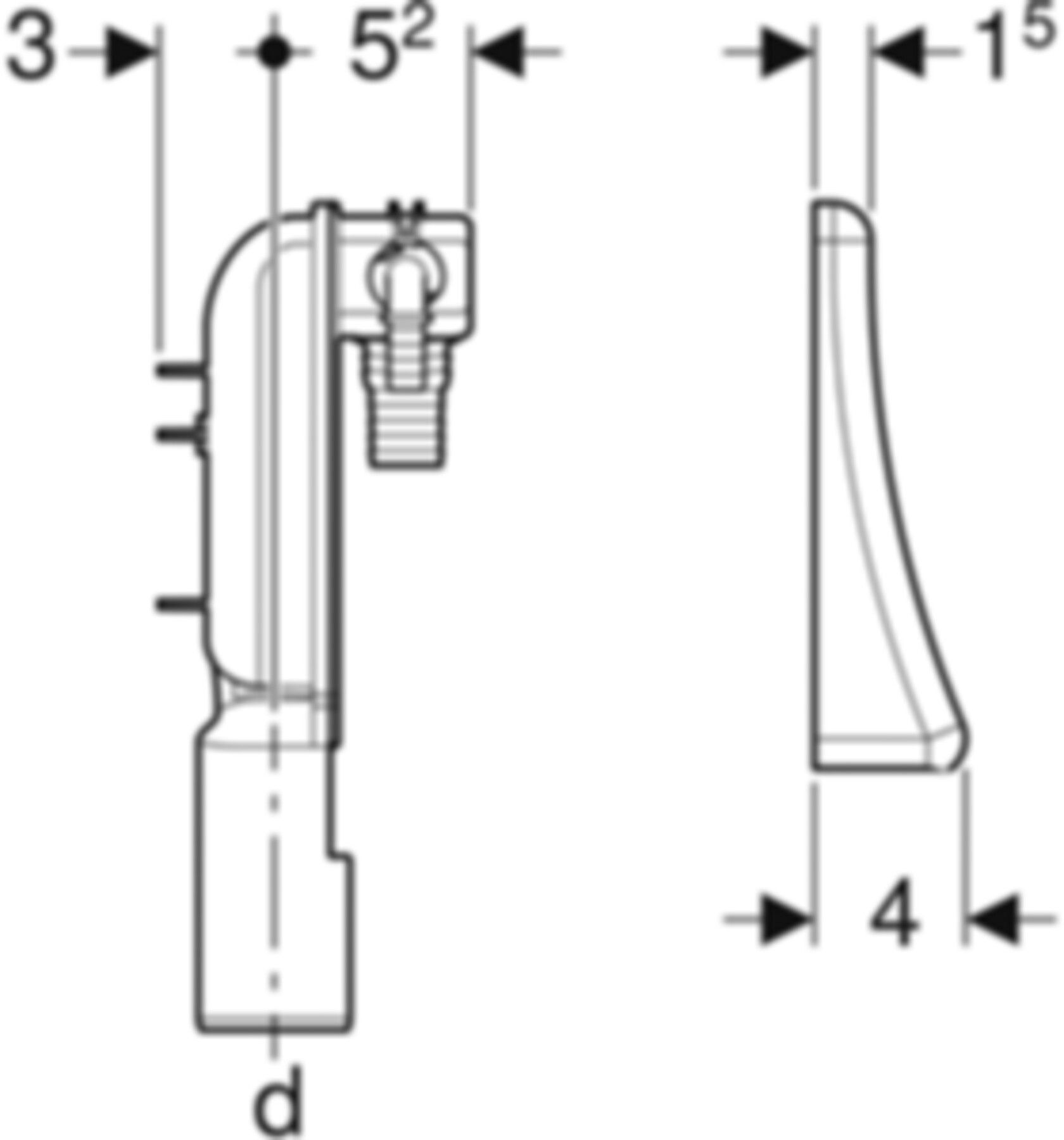Fertigbau-Set Massivb. f. Unterputz-Sif. Waschmaschine und Tumbler 152.237.00.1 - Geberit-Sifon + Apparateanschlüsse
