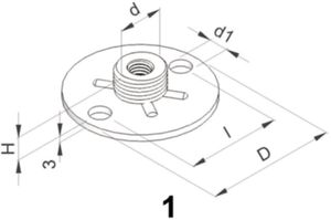 Grundplatten rund SCHÄNIS