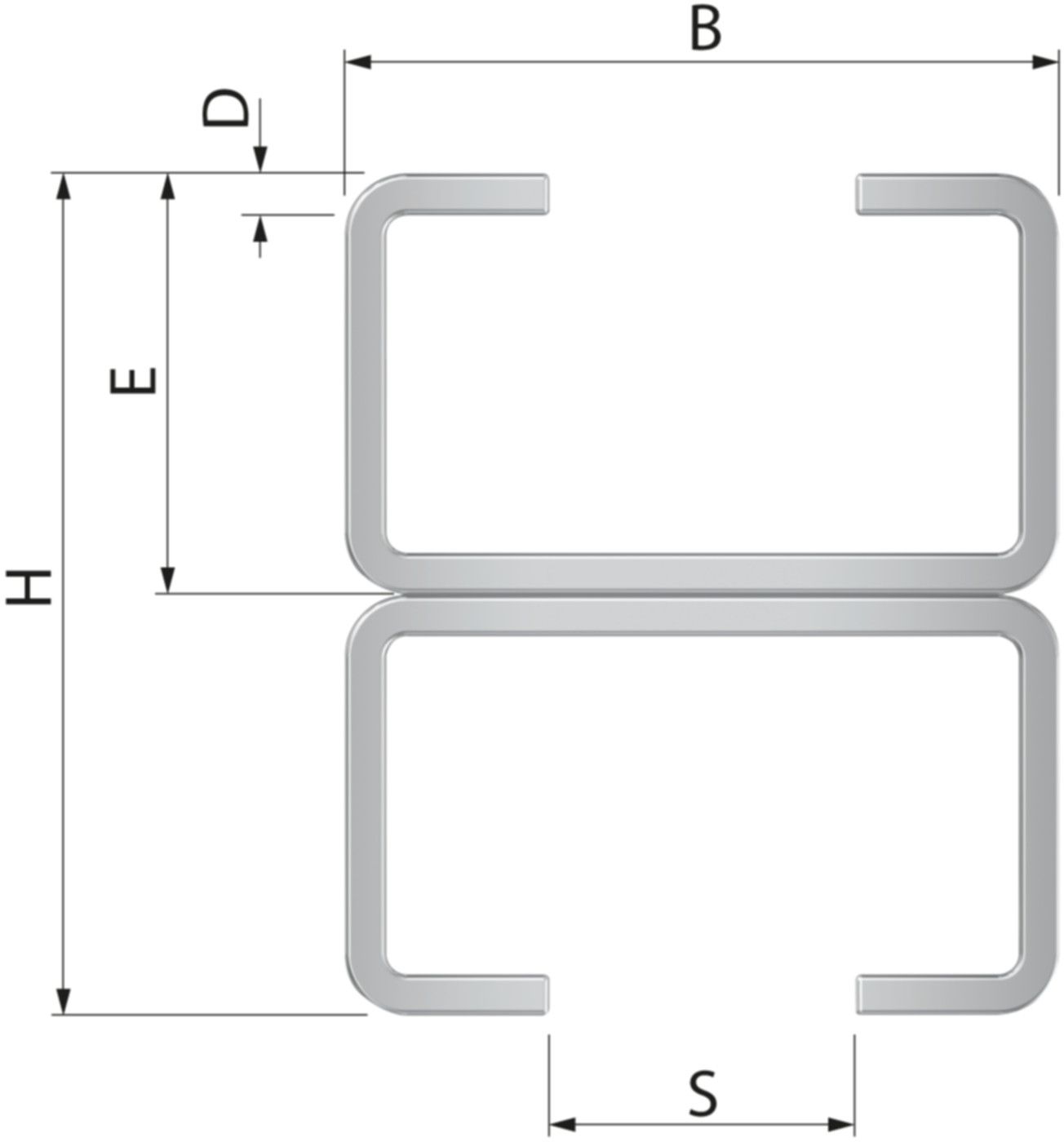 Montageschiene R2 20x34mm 2M 50011 - Flamco-Rohrschellen