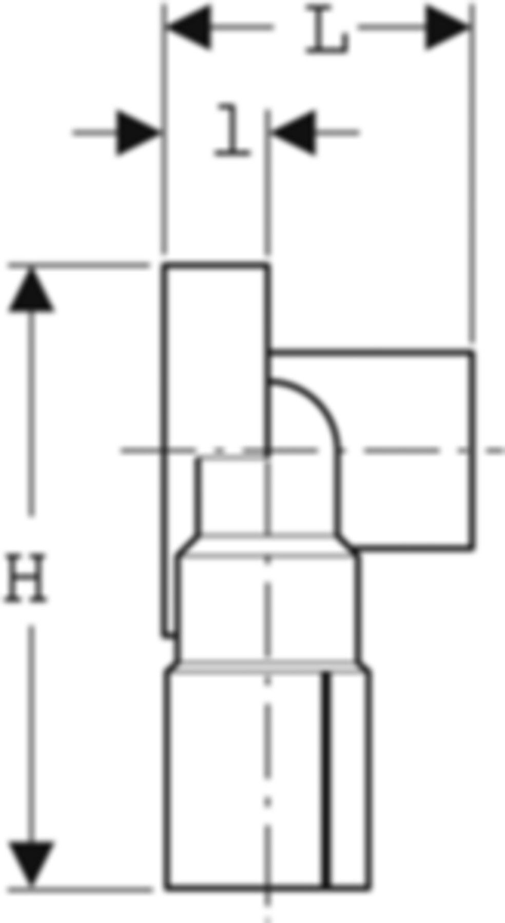 Schalldämmset 20mm 601.805.00.1 zu Doppelanschlusswinkel 90° - Geberit-Push Fit-Formstücke