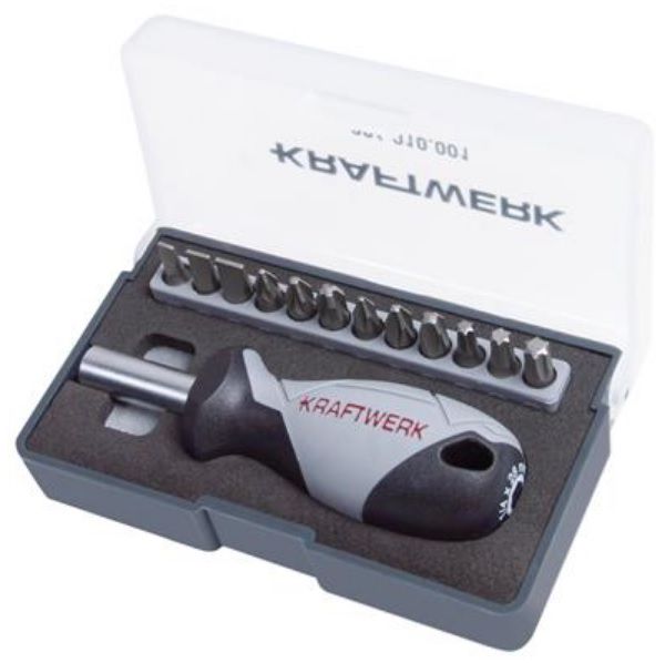 KRAFTWERK Bit-Box 1/4", 13-tlg. - Steck- und Drehmomentschlüssel