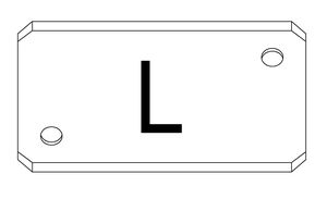 Auflagebleche schmale Ausführung L Ø 42.4 mm L 40 mm S235JR - INOXTECH-Handlauf-/Geländer-System