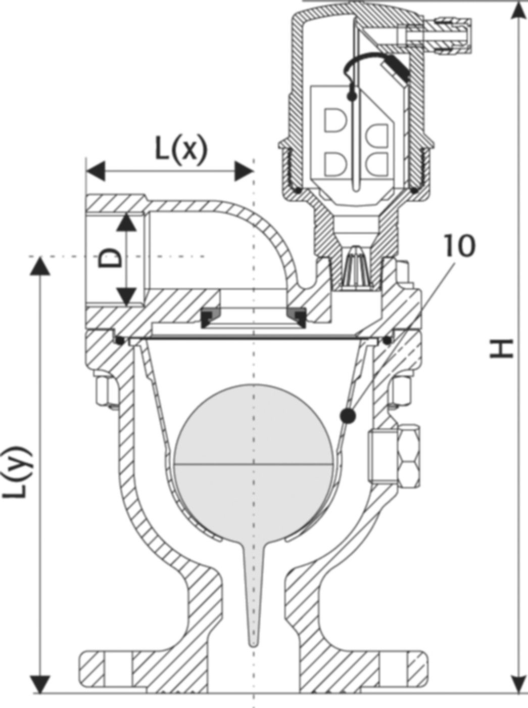Be- und Entlüftungsventil aus Guss Typ WWBE50G DN 100 - Wild Absperrklappen
