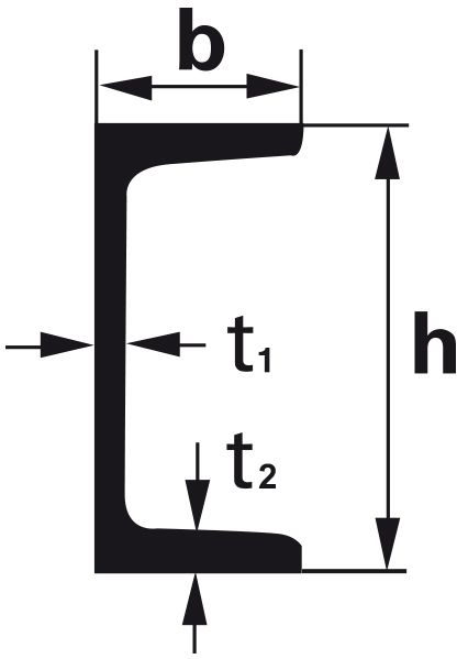 EN 10025 UNP 160 - UNP Formstahlträger S235JR+AR - 1.0038
