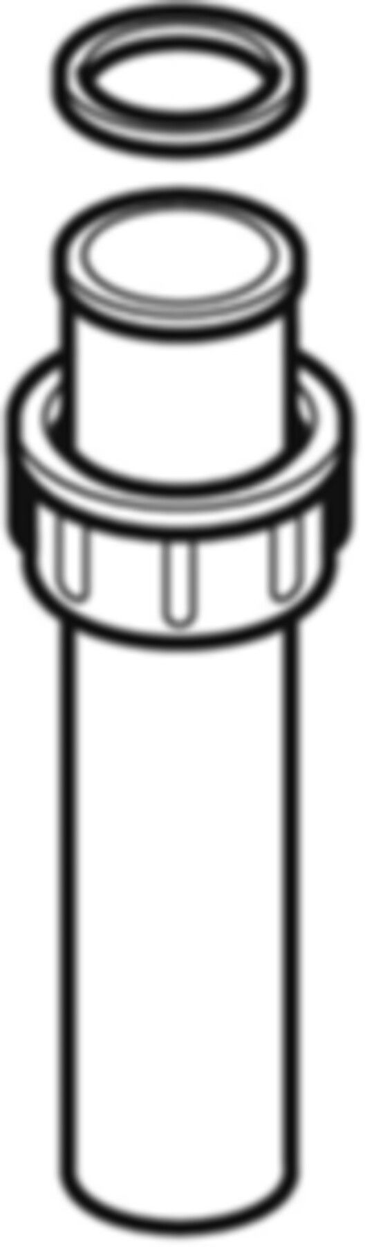 Anschlussstutzen mit Verschraubung und Dichtung d 50mm - 2" 152.114.16.1 - Geberit-Sifon + Apparateanschlüsse