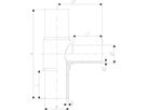 Tee reduziert PE100 S8 PN 10 d 90/ 75mm 753 201 855 - PE100 Stutzenformstücke langschenklig