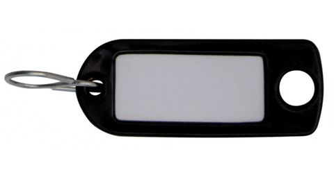 Schlüsseletiketten und Kappen