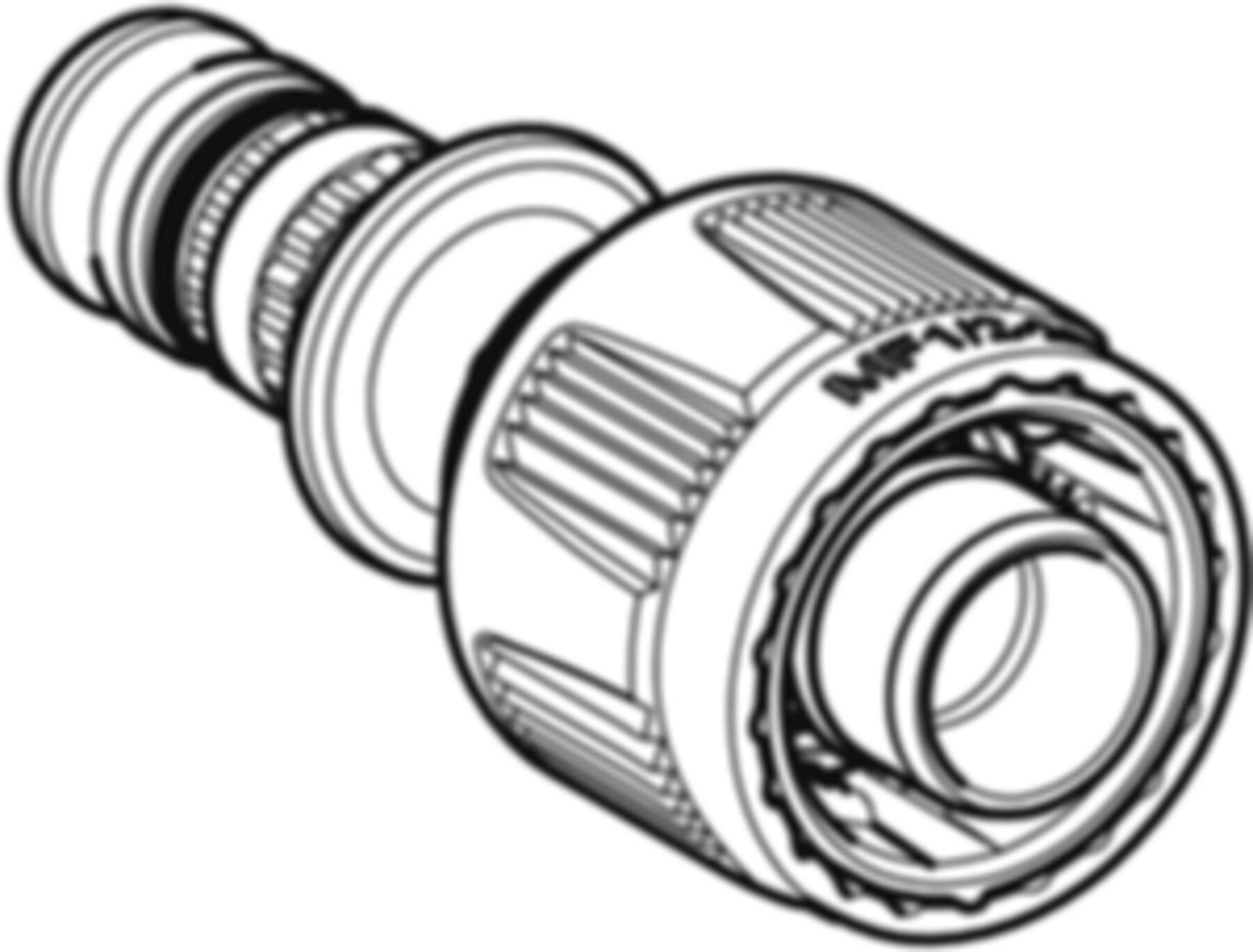 Übergang 16mm-1/2" 621.451.00.5 mit MasterFix - Geberit-Mepla-Formstücke
