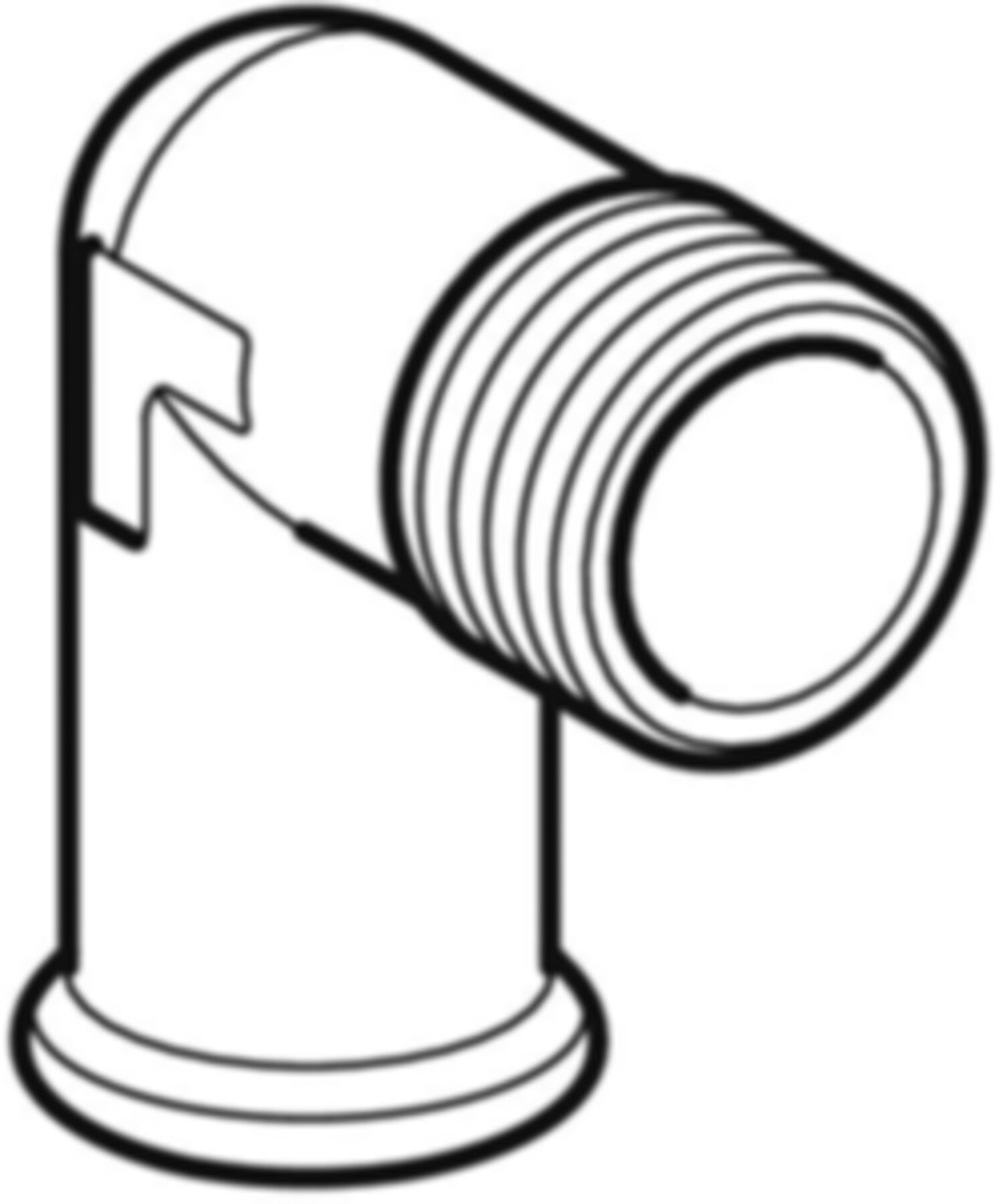 Übergangswinkel 90° m/AG 22mm-3/4" 21618 - Mapress-Heizungs-Formstücke