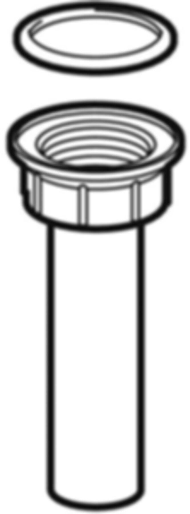 Anschlussstutzen mit Innengewinde und Dichtung d 48mm - 1 1/2" 152.141.16.1 - Geberit-Sifon + Apparateanschlüsse